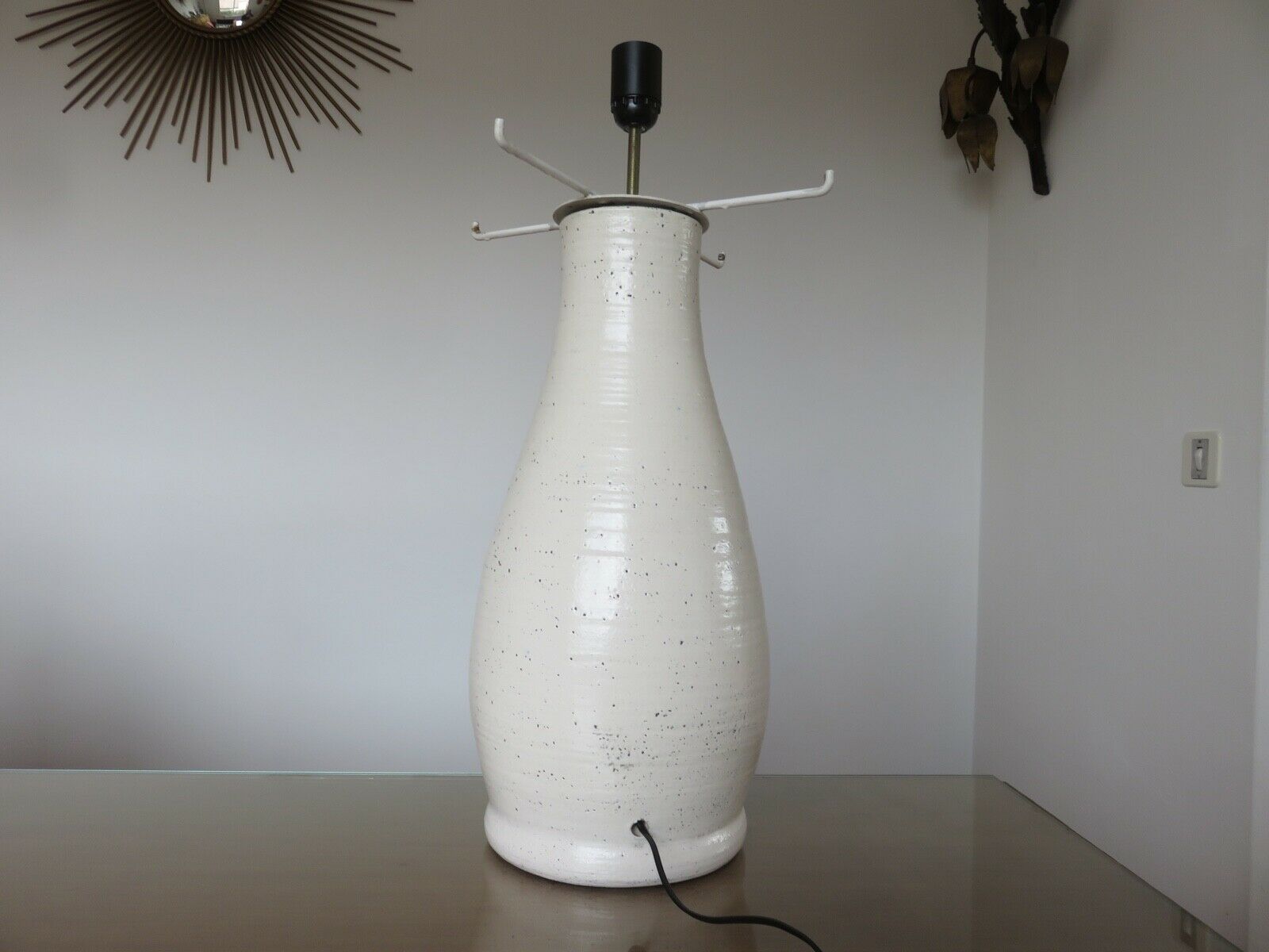 Ceramic lamp and resin "Accolay" 50s 60s