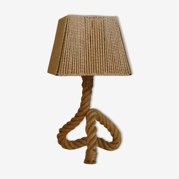 Vintage woven rope lamp circa 1950