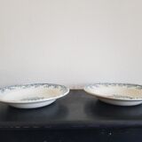 Set of 6 hollow plates iron earth