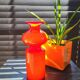 Scandinavian glazed vases by Lütken for Holmegaard, Denmark, 1950.