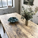 Vallauris green ceramic leaf dish