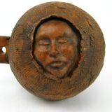 Anthropomorphic sculpture, terracotta, signed
