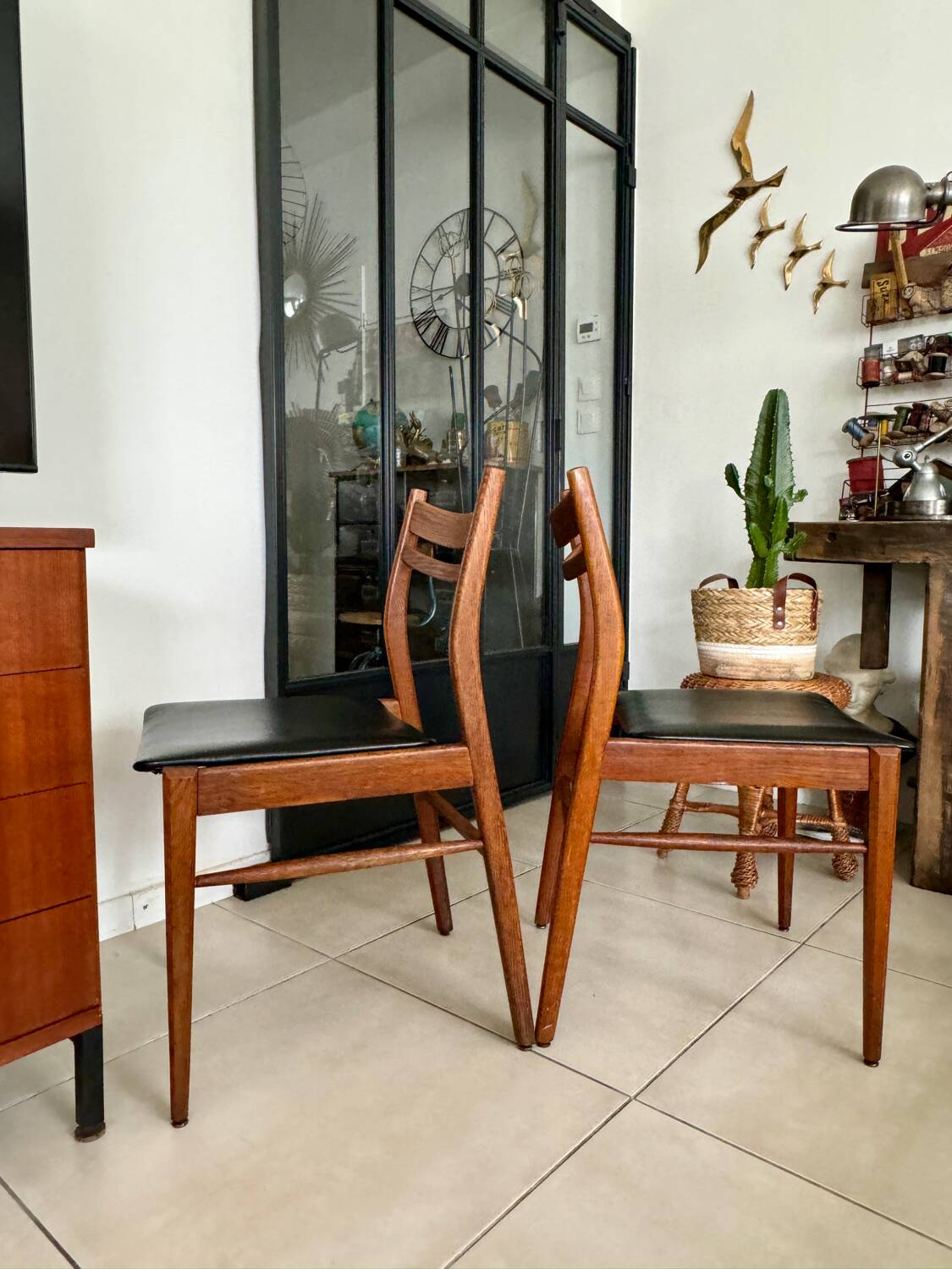 Chaises vintage style scandinave