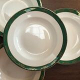 Assiettes creuses anciennes Digoin Sarreguemines