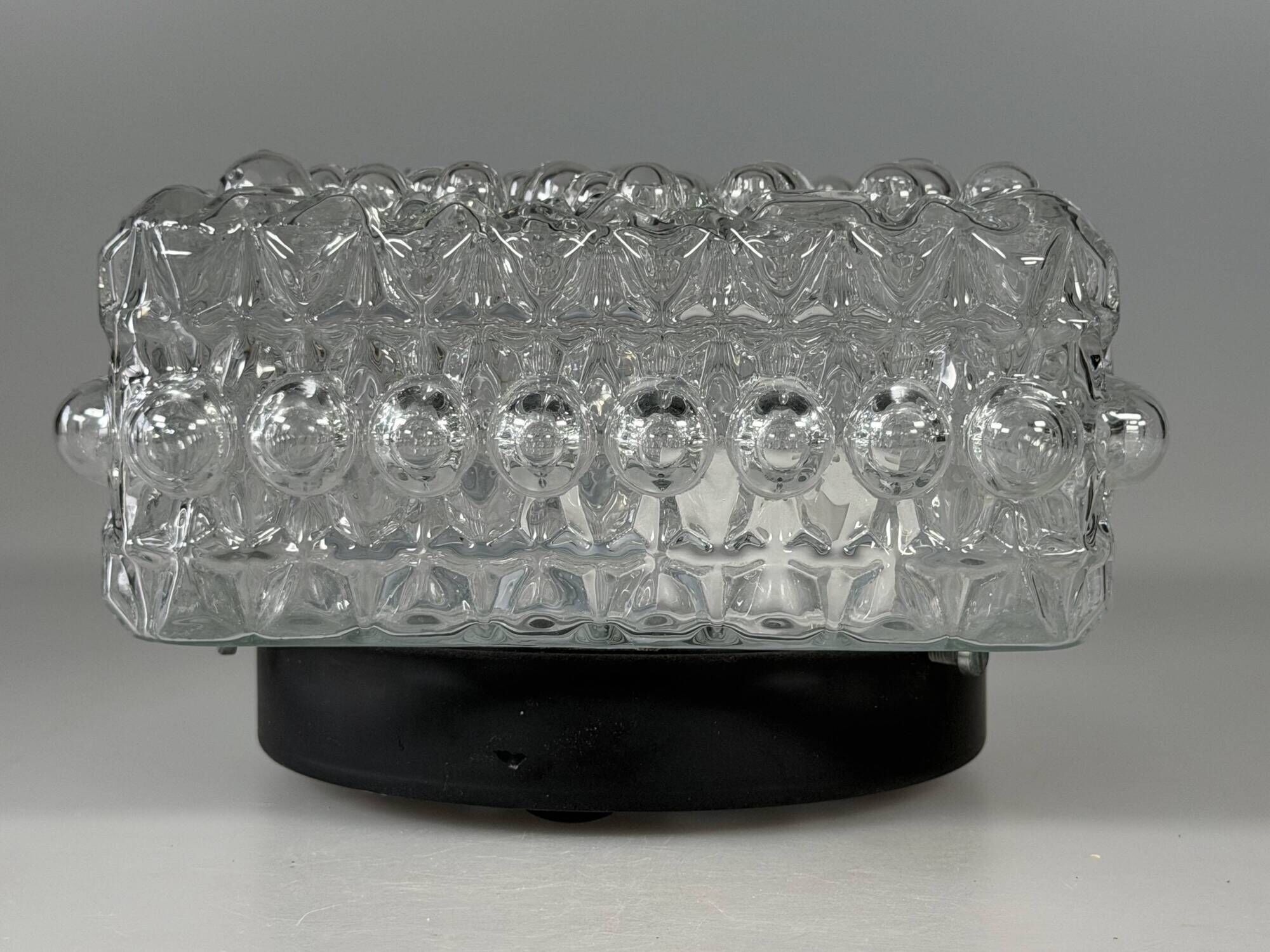 1960s 1970s Ceiling or Wall Lamp Bubble Glass Germany Space Age Design