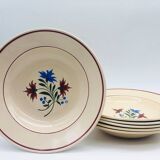 6 K&G Lunéville Deep Plates, “Denise” Model