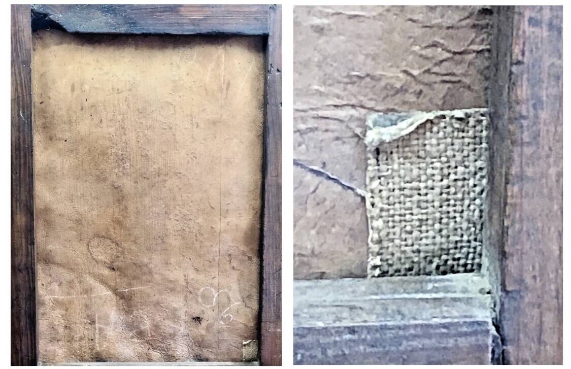 Oil painting on canvas XVIII Virgin and Child