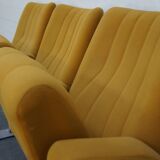 Set of 3 vintage cinema chairs