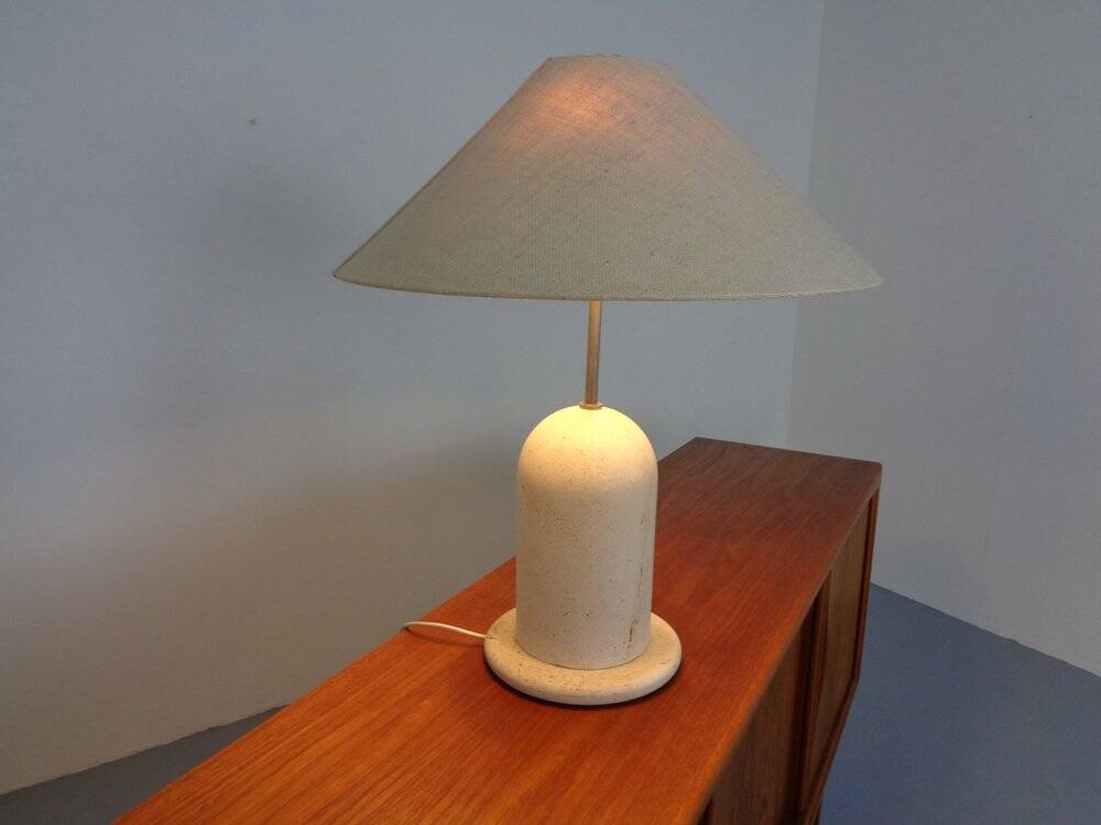 Italian Travertine Lamp, 1970s