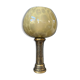 Antique art deco glass lamp with bronze base