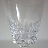 8 vintage Vannes crystal wine glasses