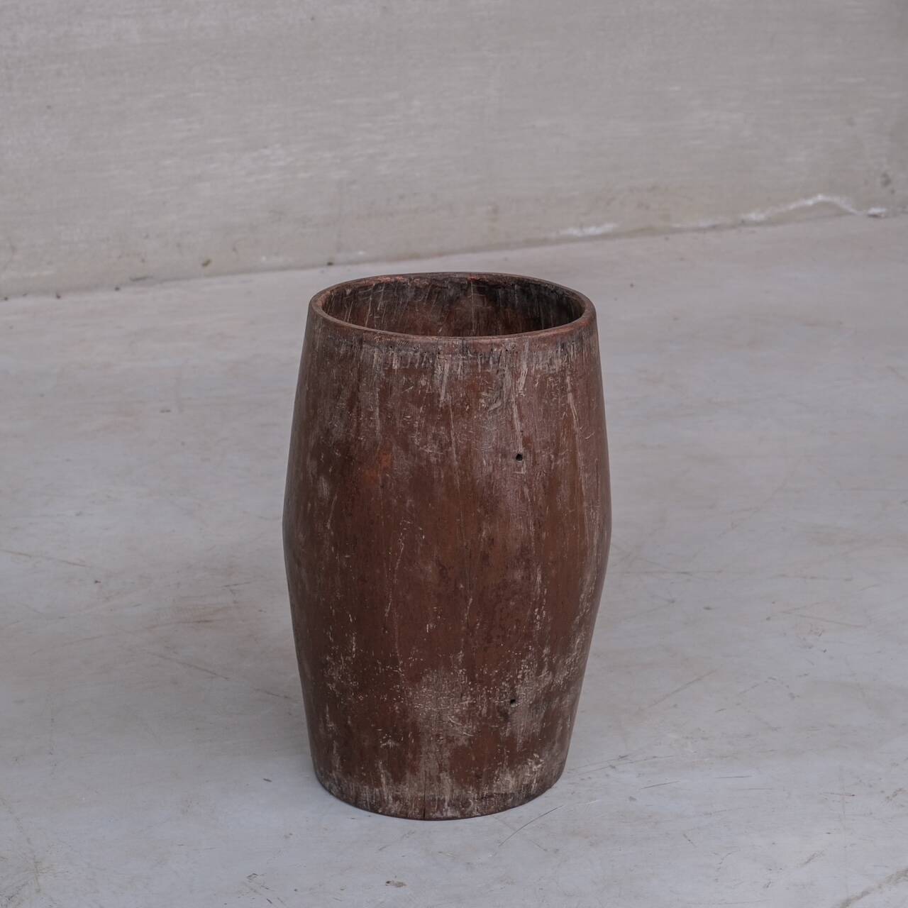 Primitive Wooden Circular Planter or Umbrella Stand