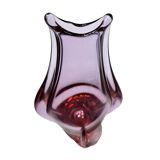 Glass vase, designed by M. Klinger, Železny Brod Sklo, Czechoslovakia, 1960s.