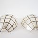 Pair of wall lamps in vintage mother-of-pearl shell shape