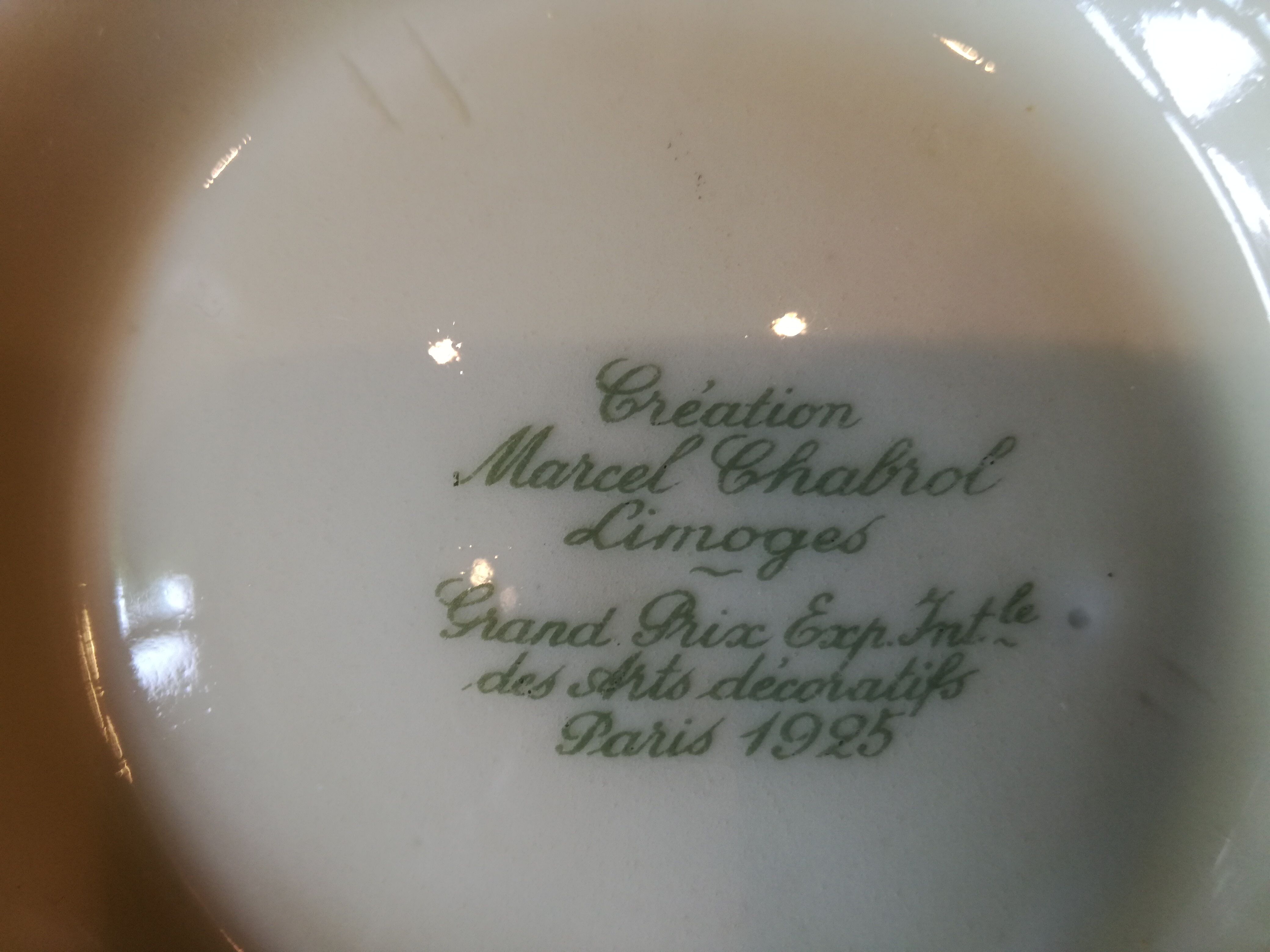 Tea service café art deco Limoges 1925