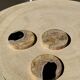 Set of 3 fossilized wooden coasters (clear)