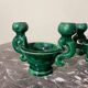 Pair of ceramic candlesticks