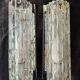 Pair of murano wall lamps, Toni Zuccheri for Venini, Tronchi, 25 cm