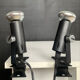A pair of clamp lamps from the 1970s.