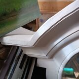 Mirror bull's eye in plaster