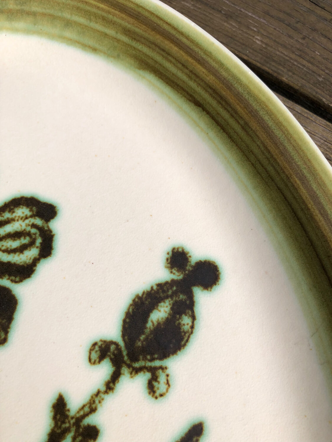 Gien oval dish Herbiers series