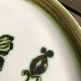 Gien oval dish Herbiers series