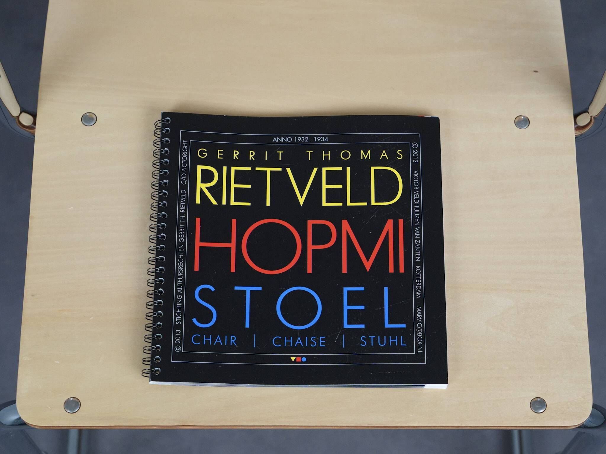 HOPMI chair by Gerrit Rietveld, Netherlands, 2013, limited edition 129/150