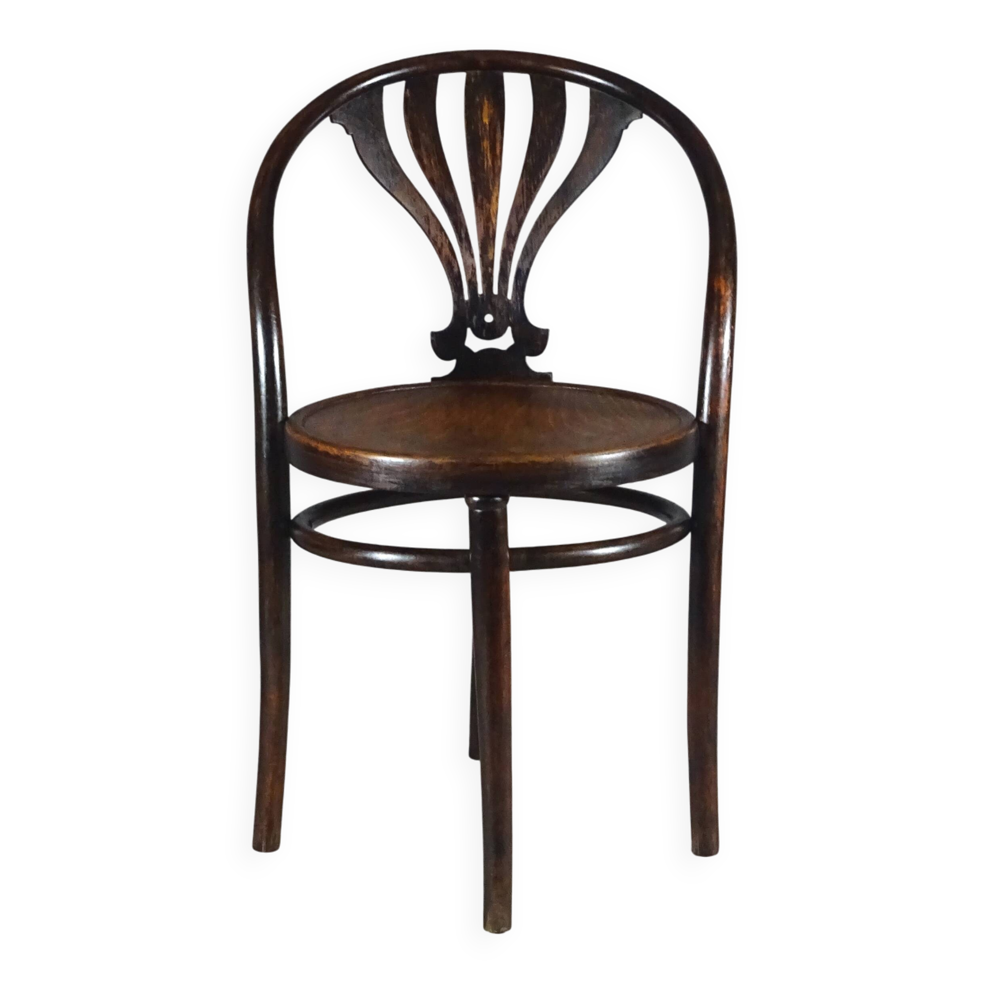Chaise Thonet N°1029 bistrot à palmette, 1920