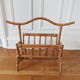 Vintage rattan magazine holder