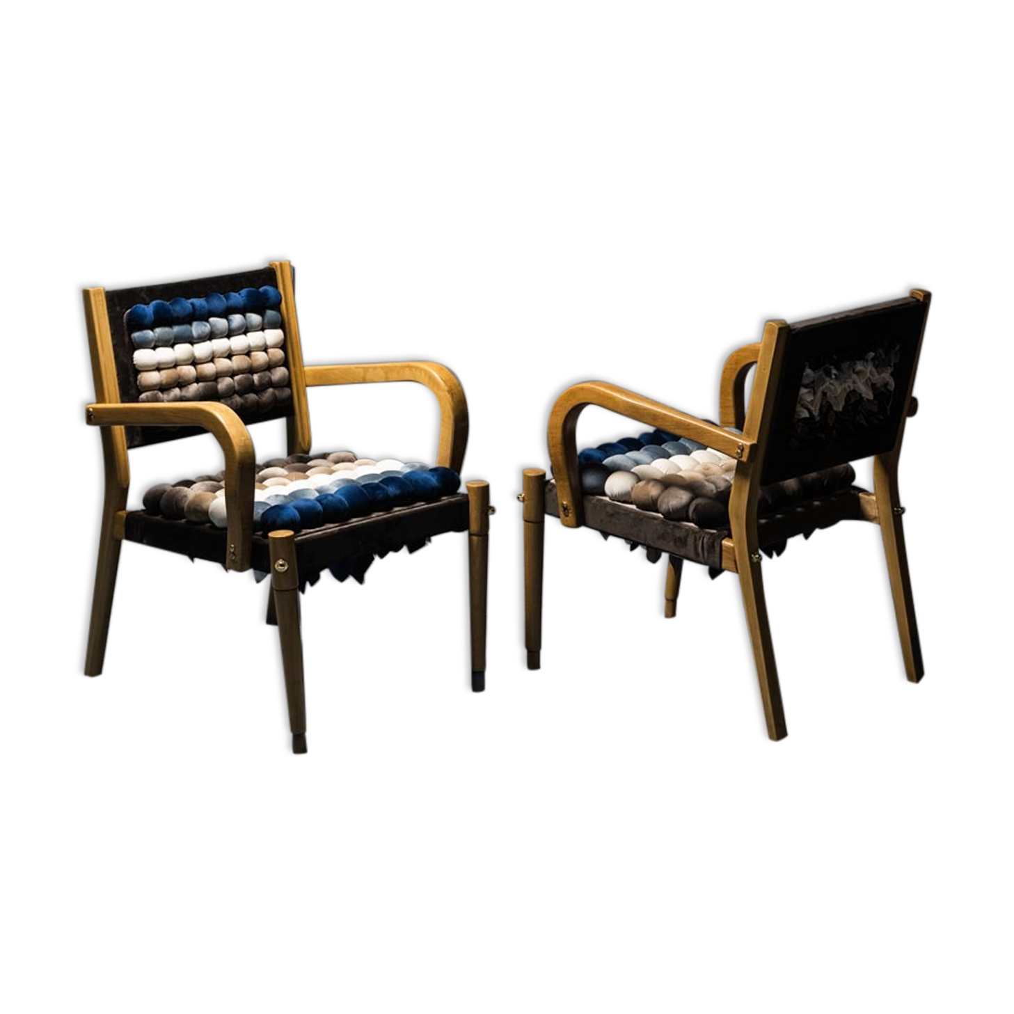 Pair of balls chairs 70s vintage modern