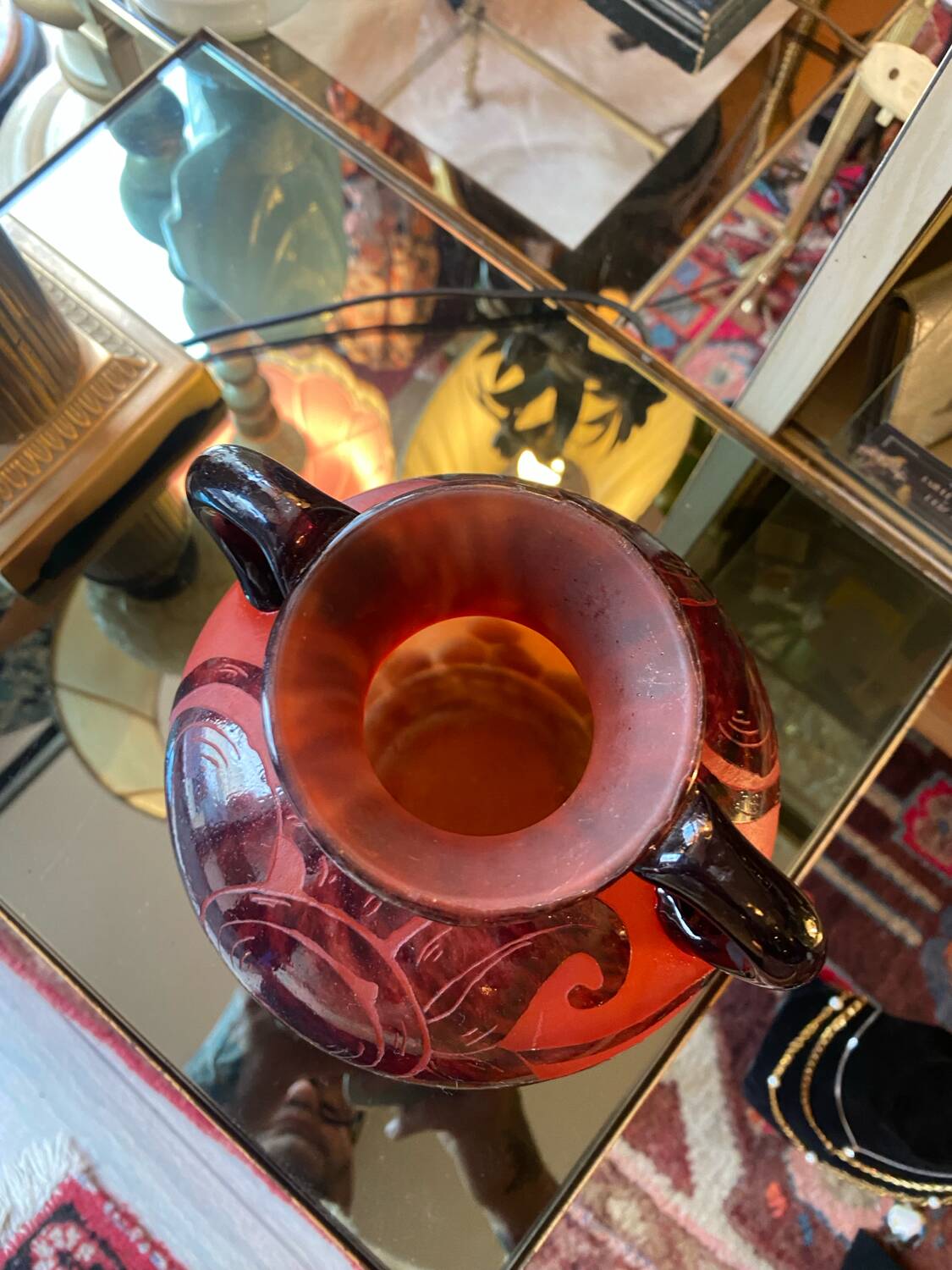Vase art nouveau le verre francais