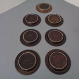 Ruska Plates by Ulla Procope for Arabia, Set of 7, Finland, 1960s, Set of 7