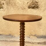 Charles Dudouyt wooden pedestal table
