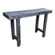 Etabli console bois brûlé shou sugi ban