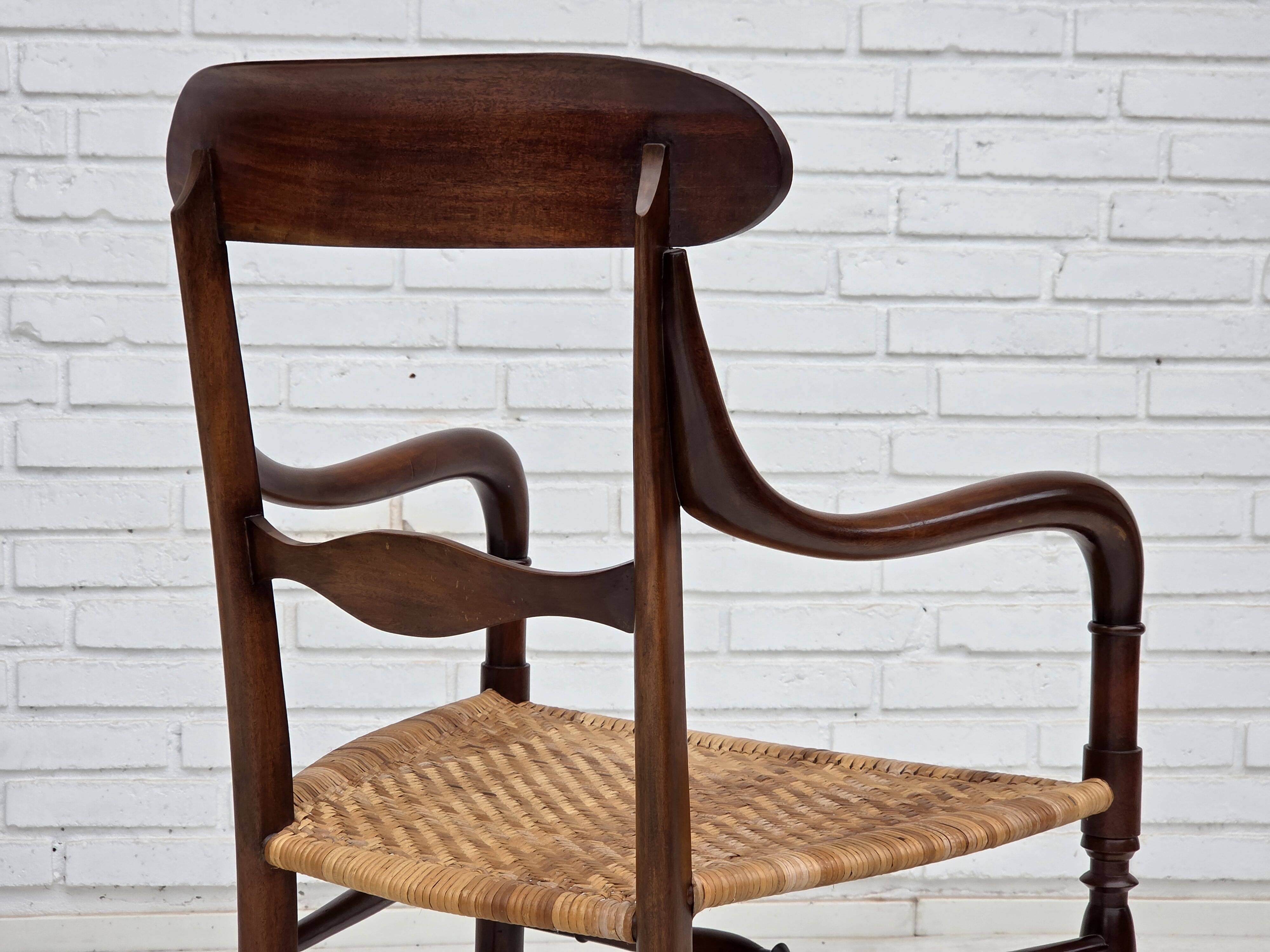 1970s, Italian design by Fratelli Levaggi, 2 armchairs, model "Campanino".