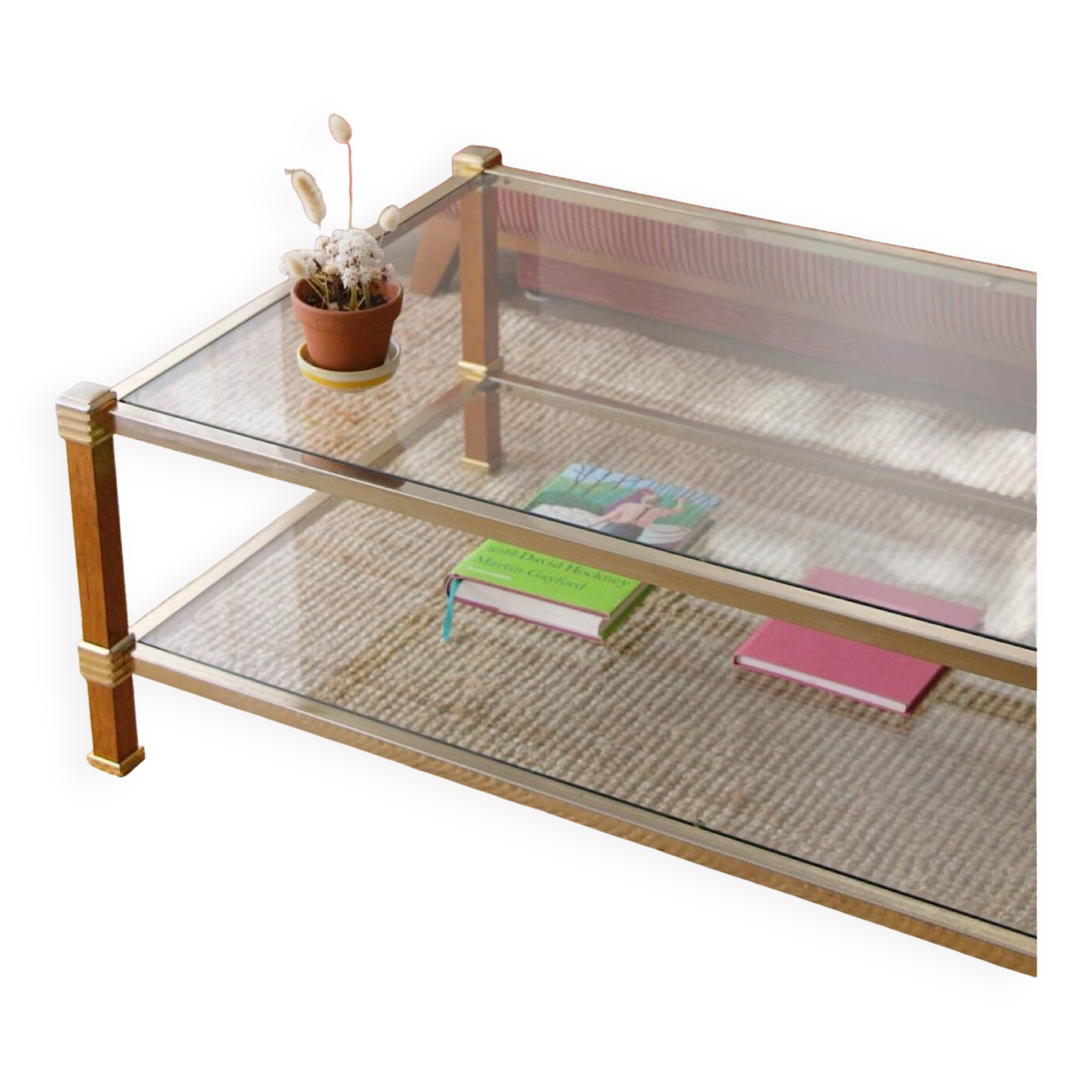 1970s double-top coffee table