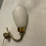 Vintage opaline glass sconces, 1960s