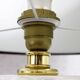 Table lamp ananas ceramic and brass 70s