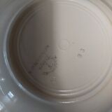 Set of six Badonviller soup plates with Normandy decor