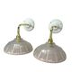 Pair of Art Deco glass gold wall sconces