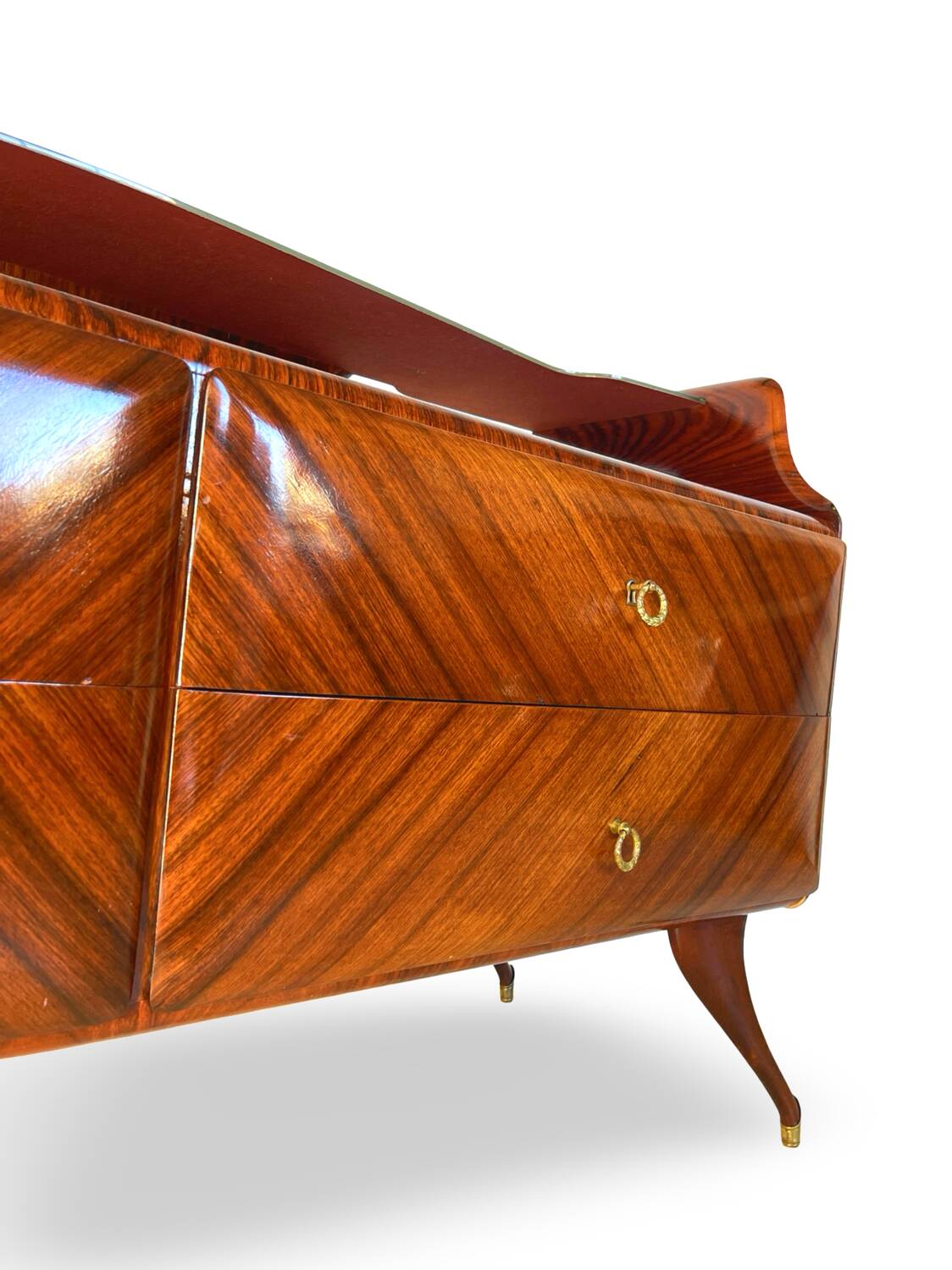 midcentury rosewood chest of drawers.