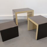 Pull out tables by Ch. Koban, DOM, Germany, 1970s