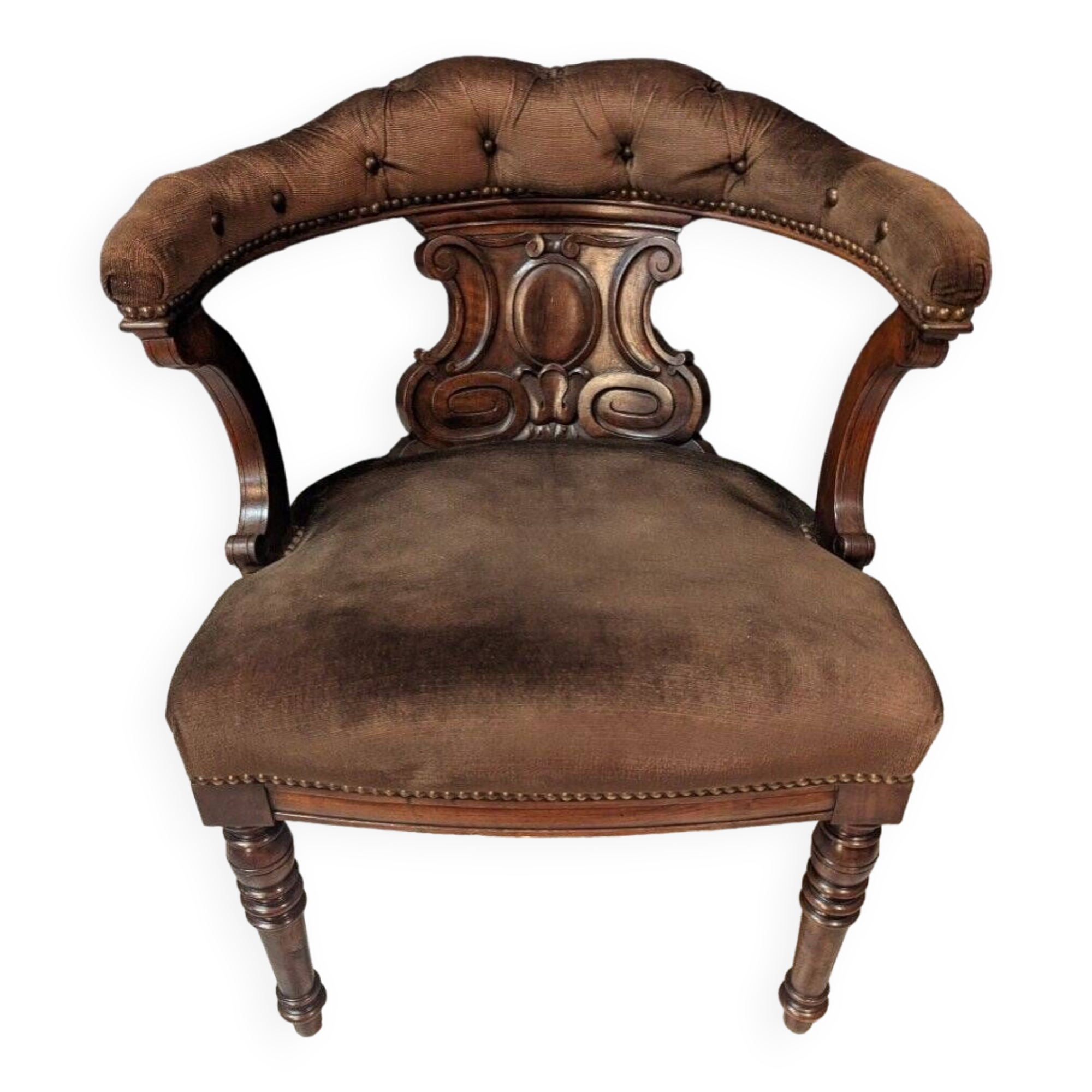 English Chesterfield style office chair