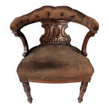 English Chesterfield style office chair