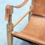 Cognac leather Safari chair