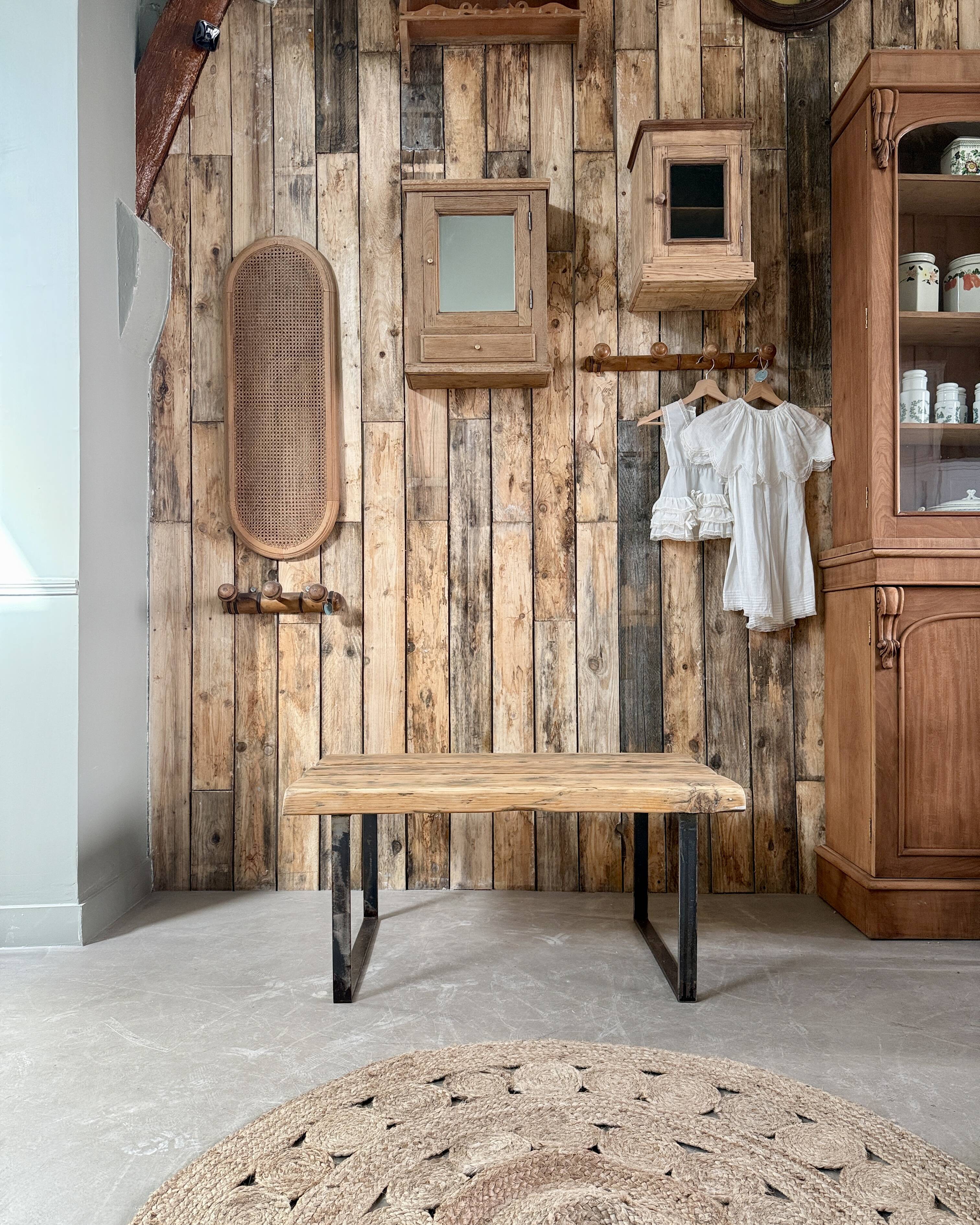 Vintage industrial coffee table (refurbished)