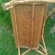Vintage wicker rattan sofa bench