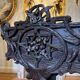 Carved wooden jardinière, Black Forest work, 19th century.
