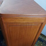 Art deco walnut display cabinet
