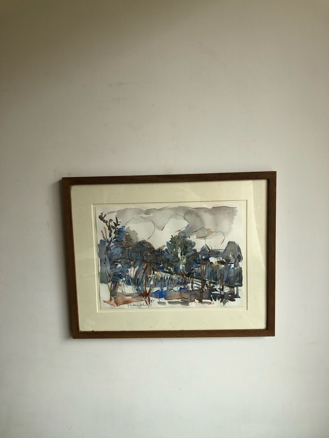 Watercolor landscape Ghislain Uhry